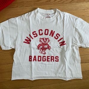 Cropped Wisconsin Badgers t-shirt